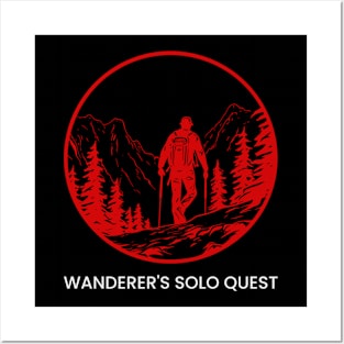 Wanderer's Solo Quest, Solo Traveling, Solo Adventure Posters and Art